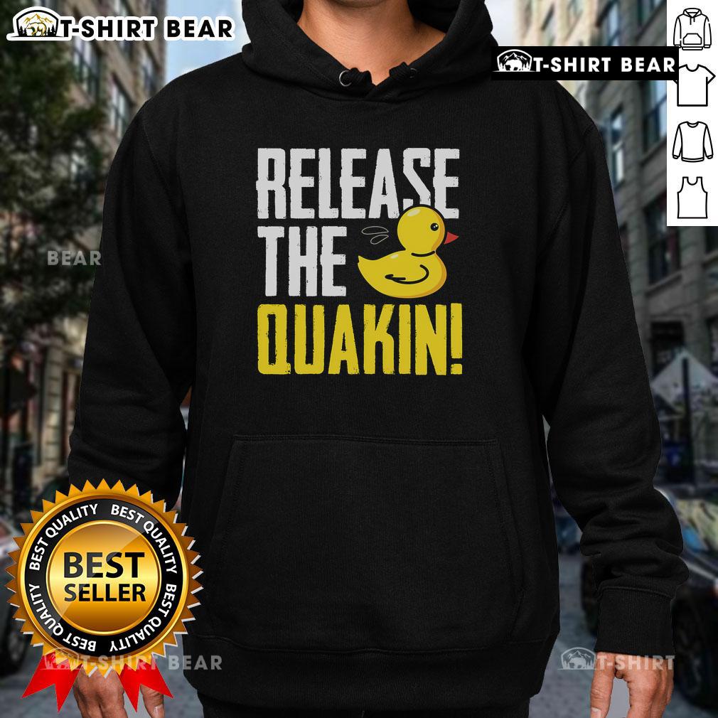 Cozy Nice Release The Quackin Rubber Duck Hoodie featuring a playful rubber duck design, perfect for casual wear.