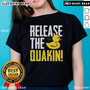Nice Release The Quackin Rubber Duck Ladies Tee featuring a fun rubber duck graphic on a stylish women's t-shirt.