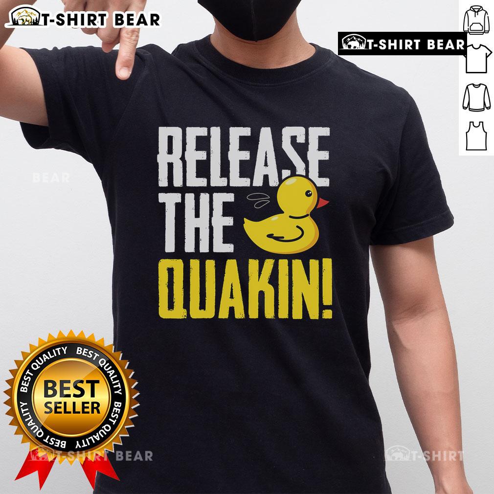Alt Text: Nice Release The Quackin Rubber Duck T-Shirt featuring a colorful rubber duck graphic on a stylish tee.