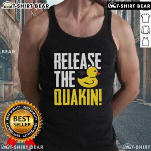 Nice Release The Quackin Rubber Duck Tank Top featuring a fun duck graphic, perfect for summer outings and casual wear.
