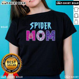 Nice Spider Mom Mother's Day ladies tee featuring a playful spider graphic, perfect gift for mom on Mother's Day.