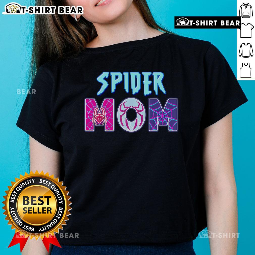 Nice Spider Mom Mother's Day ladies tee featuring a playful spider graphic, perfect gift for mom on Mother's Day.