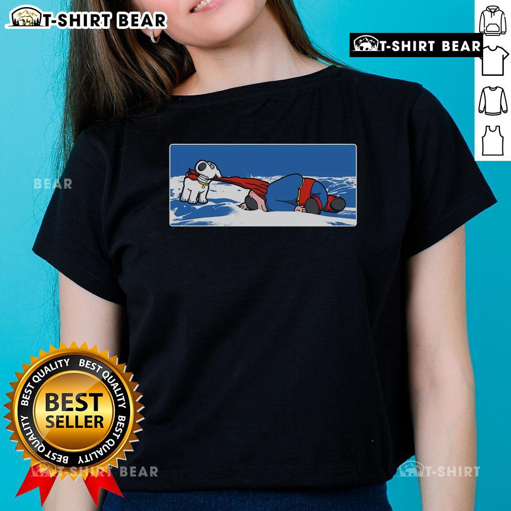 Official Family Guy Death Pose featuring Griffin in the Arctic on a stylish ladies tee for fans of the show.