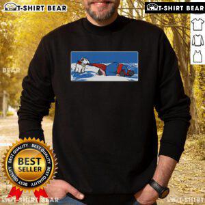 Official Family Guy Death Pose sweatshirt featuring Griffin in the Arctic, perfect for fans of the animated series.