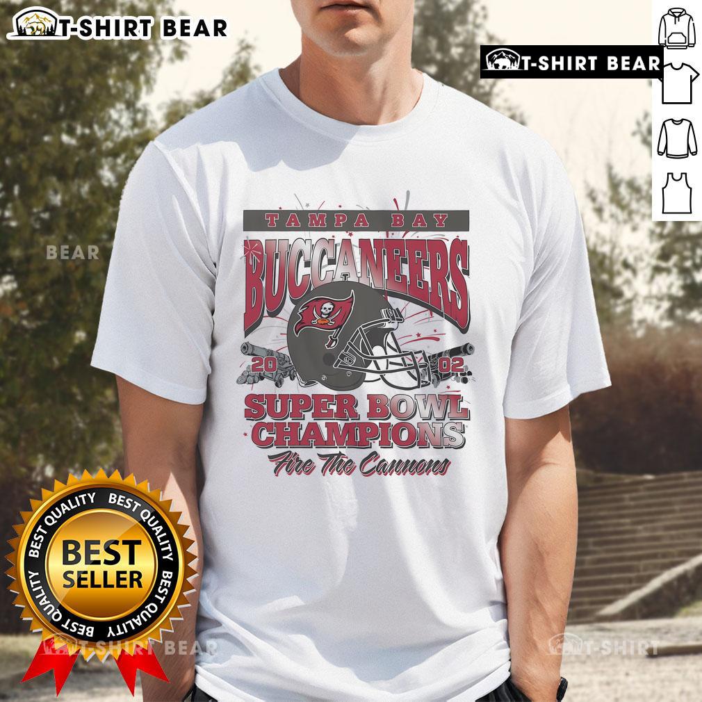 Alt Text: Official Tampa Bay Buccaneers Super Bowl XXXVII Champions T-Shirt featuring team logo and celebratory design.