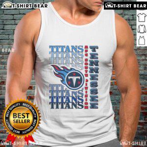 Official Tennessee Titans Gradient Wordmark Tank Top featuring bold team colors and logo for fans and athletes.