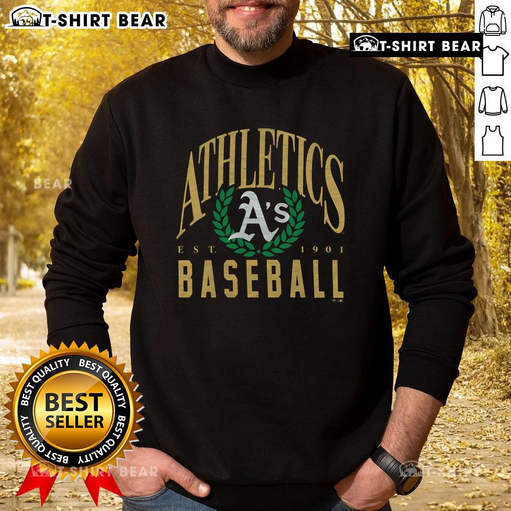Premium Athletics Baseball Pitchout Est 1901 Sweatshirt in navy, featuring classic design and comfortable fit for fans.