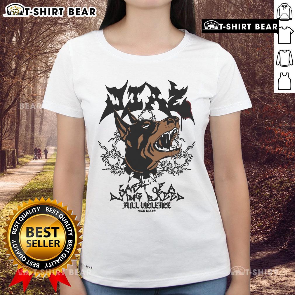 Premium Last Of A Dying Breed Dutch Shepherd Dog Ladies Tee featuring a stylish design and vibrant colors for dog lovers.