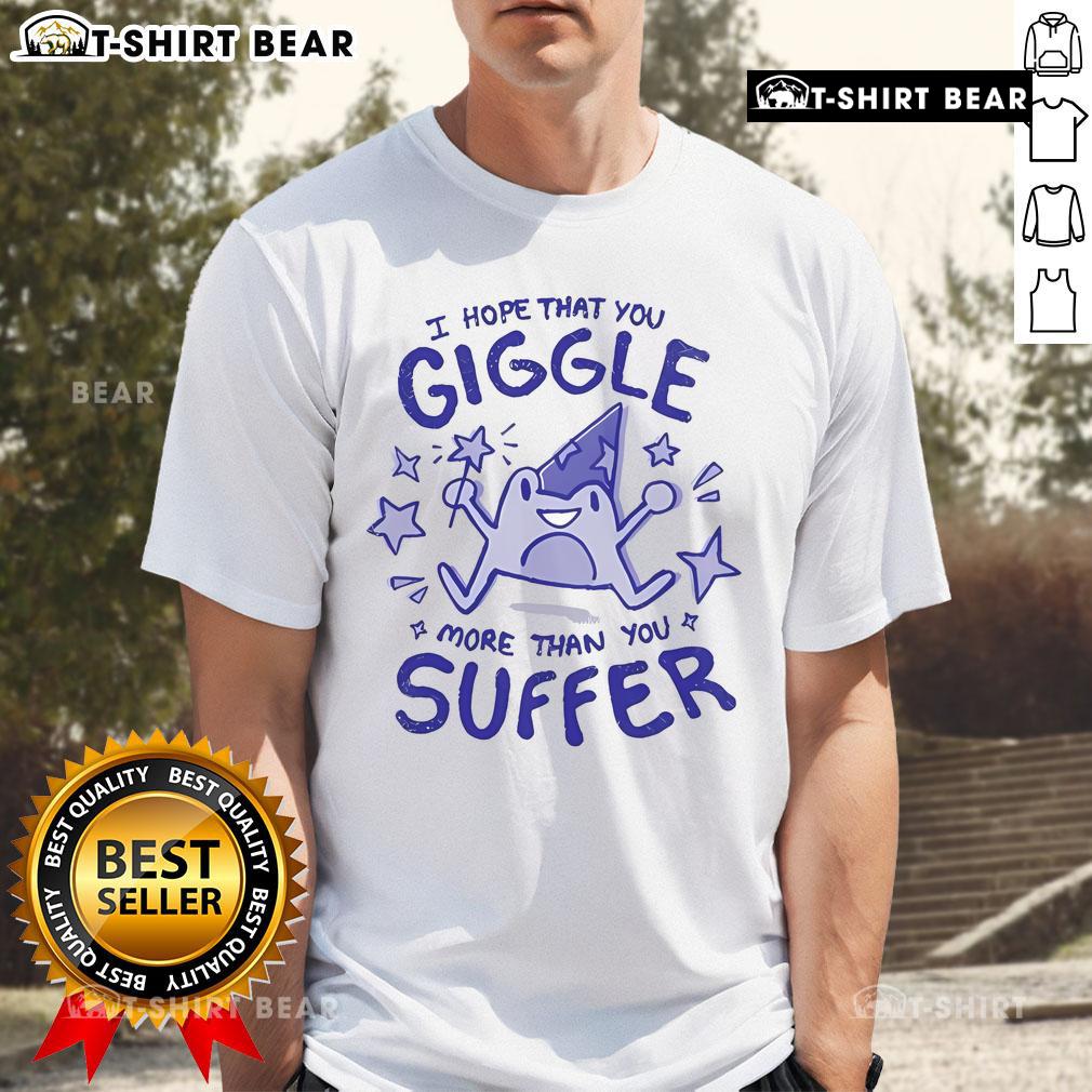 Pretty I Hope That You Giggle More Than You Suffer Frog Witch T-Shirt featuring a whimsical frog witch design.