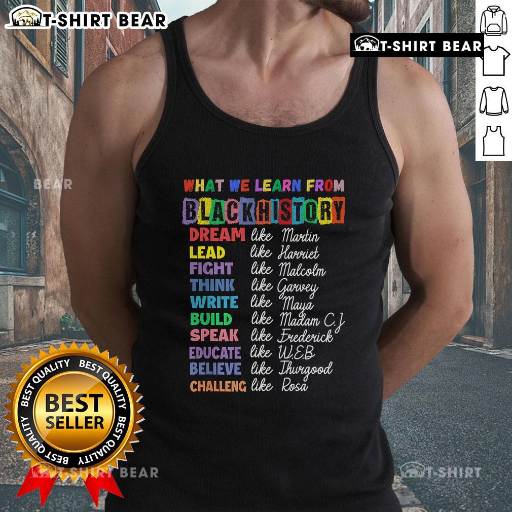 Top Black History Month tank top featuring inspiring quotes and designs celebrating Black history and culture.