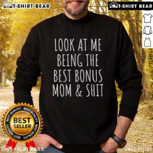Top Bonus Step Mom Mothers Day Sweatshirt from Stepdaughter featuring heartfelt design and cozy fabric for a special gift.