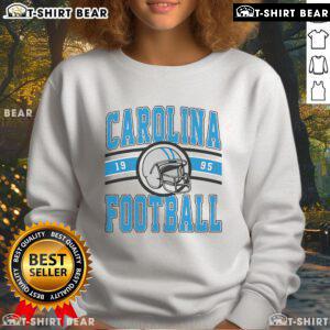 Vintage 1995 Carolina Panthers sweatshirt featuring classic logo and design, perfect for fans and collectors.
