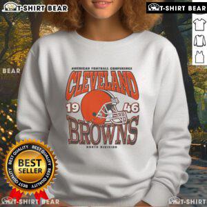 Top Cleveland Browns classic team helmet sweatshirt featuring bold team colors and logo, perfect for fans.