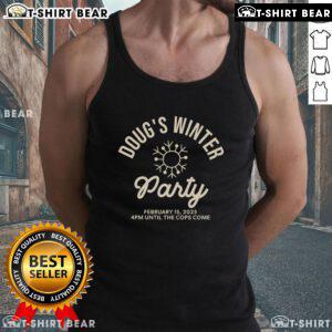 Top Doug's Winter Party in February featuring guests wearing stylish tank tops and enjoying festive winter activities.