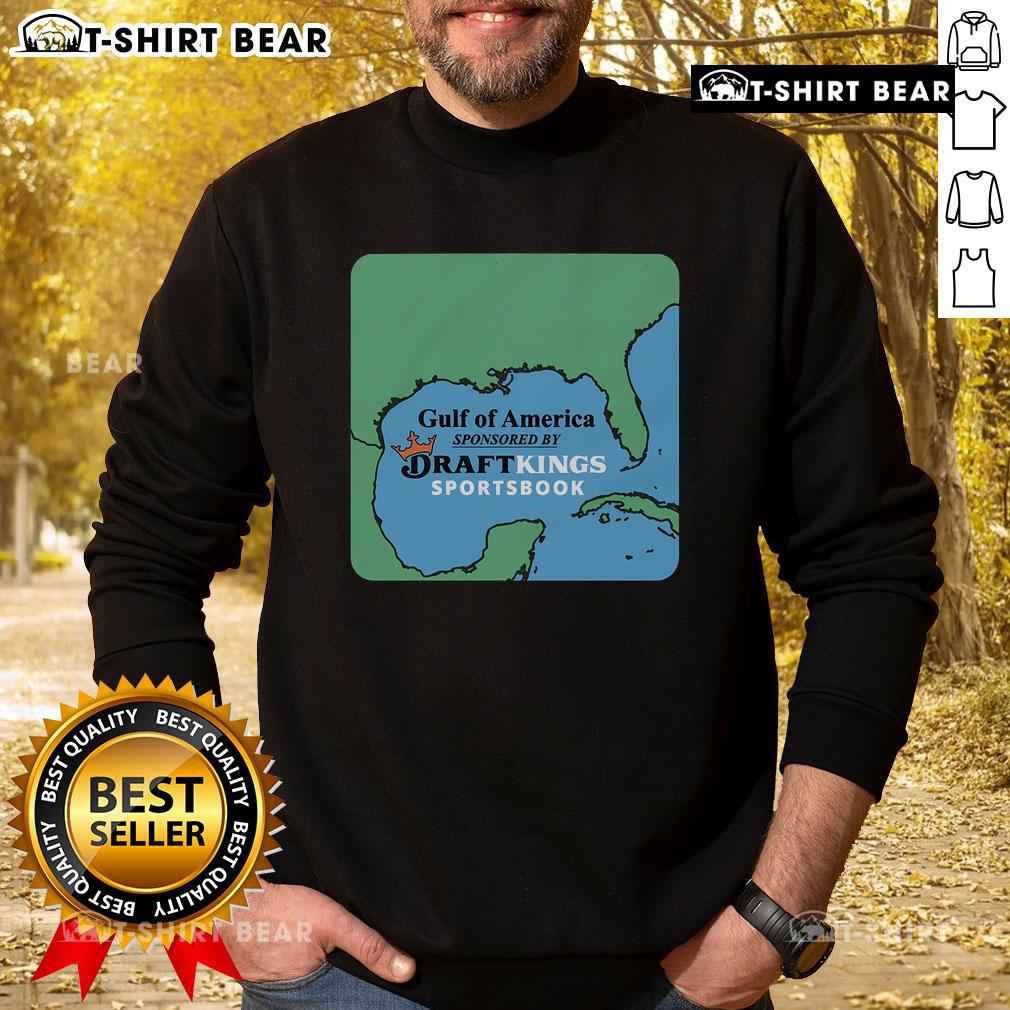 Top Gulf of America sweatshirt sponsored by Draft Kings, featuring a stylish design perfect for sports fans.