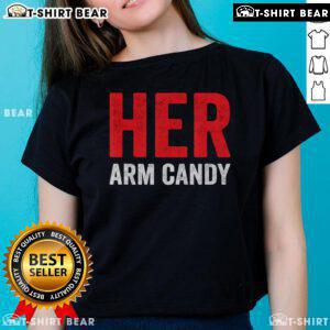 Stylish Top-Her-Arm-Candy-Ladies-Tee featuring vibrant colors and a trendy design, perfect for casual outings and everyday wear.