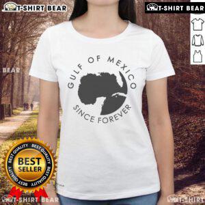 Stylish ladies' tee featuring a vintage Gulf of Mexico map, perfect for history and geography enthusiasts.
