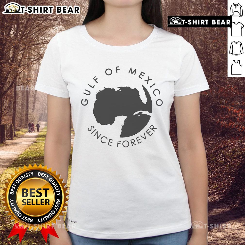 Stylish ladies' tee featuring a vintage Gulf of Mexico map, perfect for history and geography enthusiasts.