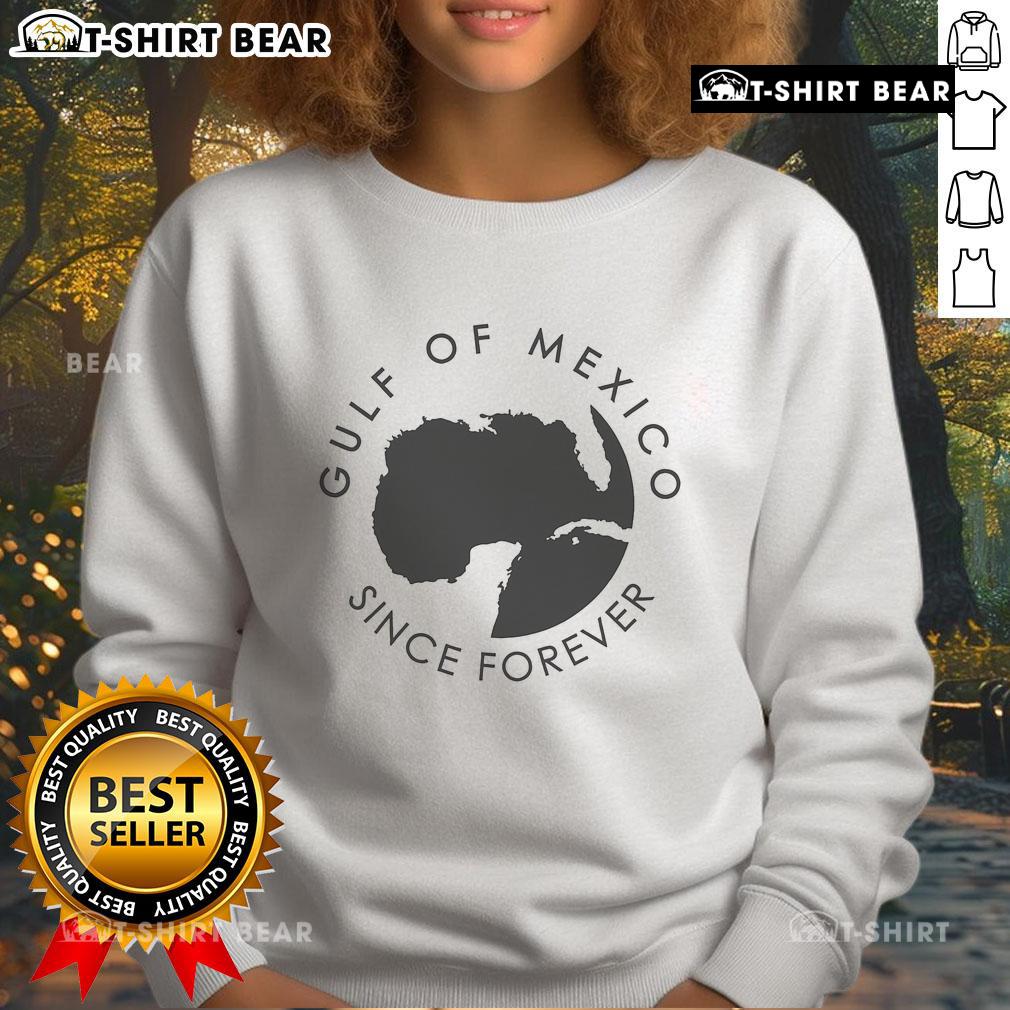 Stylish Gulf of Mexico map sweatshirt featuring top historical geography design, perfect for geography enthusiasts.