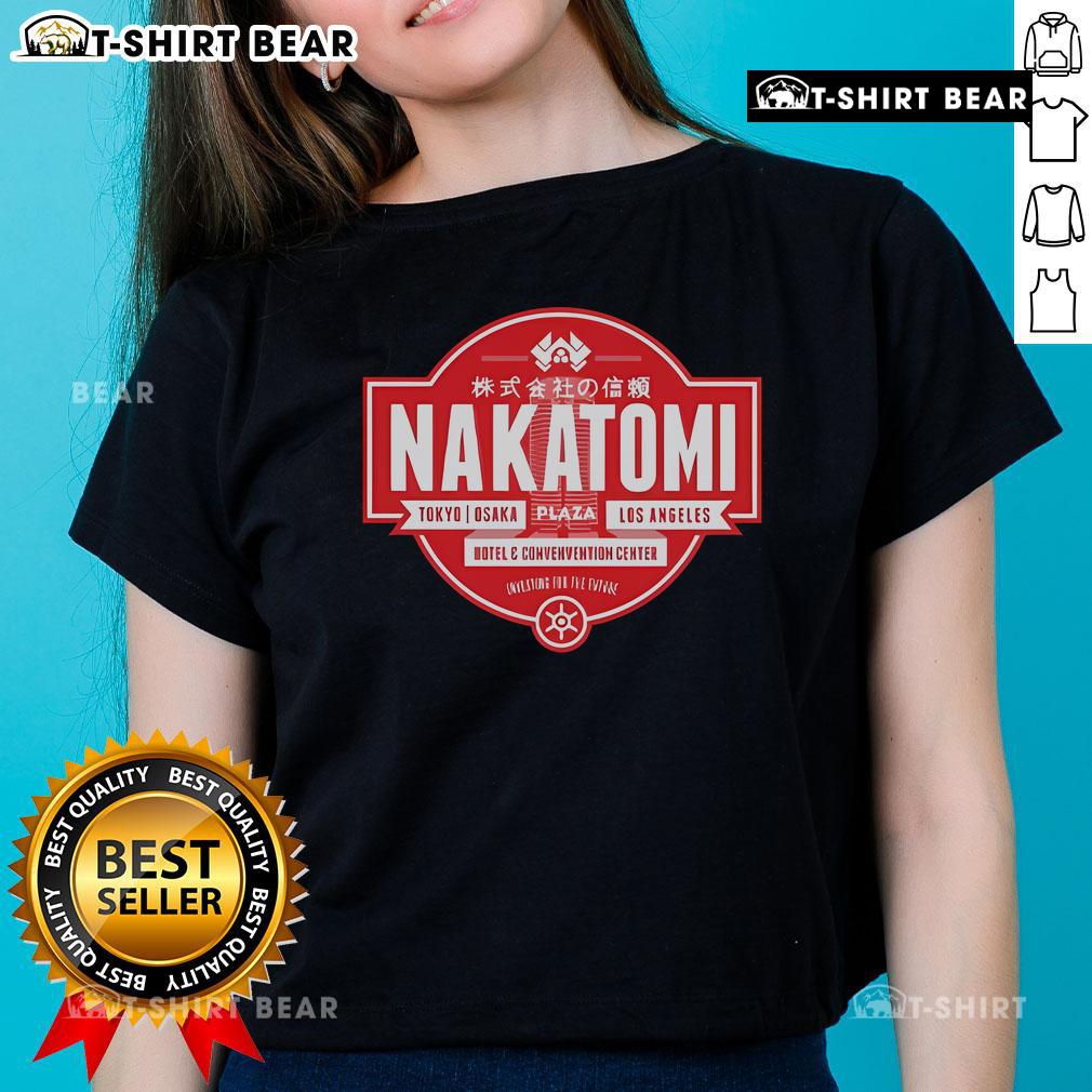 Stylish Top Nakatomi Tokyo Osaka Ladies Tee featuring vibrant design, perfect for casual wear and city exploration.