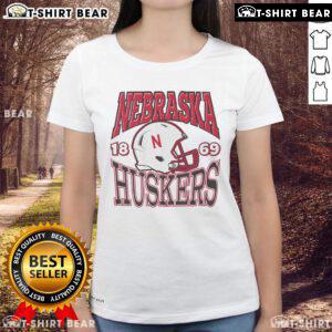 Top Nebraska Cornhuskers classic team helmet ladies tee featuring vibrant graphics for dedicated fans.
