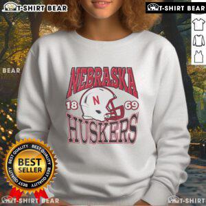 Top Nebraska Cornhuskers classic team helmet sweatshirt showcasing vibrant team colors and logo for fans.