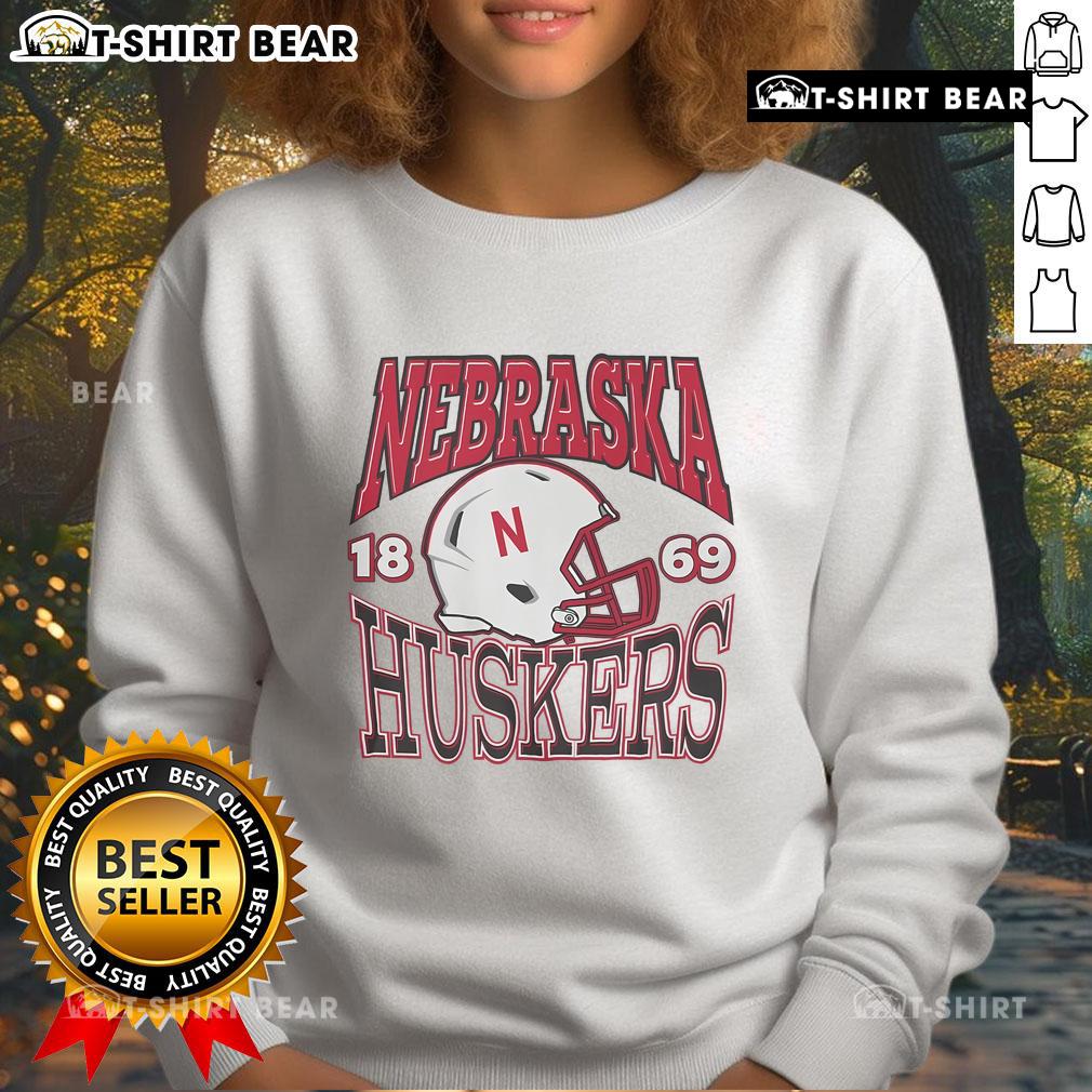 Top Nebraska Cornhuskers classic team helmet sweatshirt showcasing vibrant team colors and logo for fans.