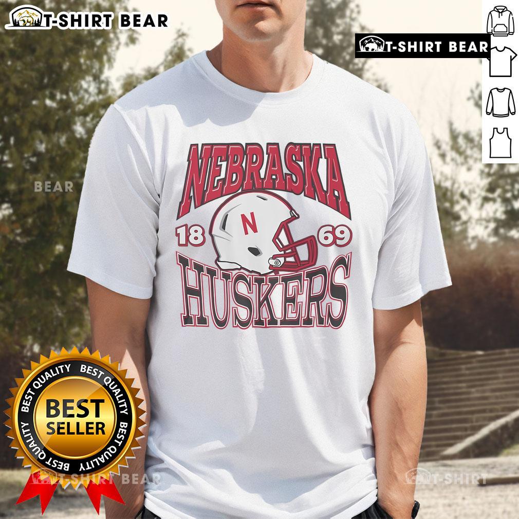 Top Nebraska Cornhuskers Classic Team Helmet T-Shirt featuring vibrant team colors and logo for fans and collectors.