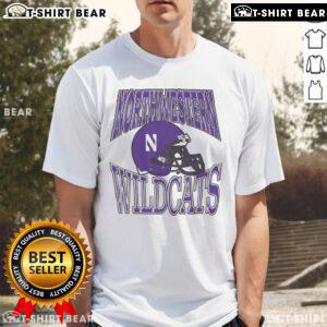 Top Northwestern Wildcats Classic Team Helmet T-Shirt featuring iconic helmet design and team colors for fans.