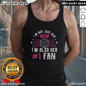 Alt Text: Top Number One Fan Volleyball Mom Tank Top in vibrant colors, perfect for showing support at volleyball games.