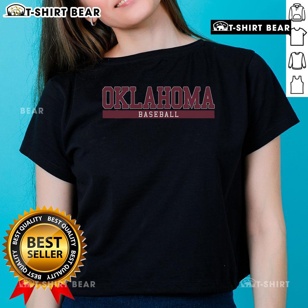 Top Oklahoma Baseball Ladies Tee featuring bold team graphics and a comfortable fit, perfect for fans and players alike.