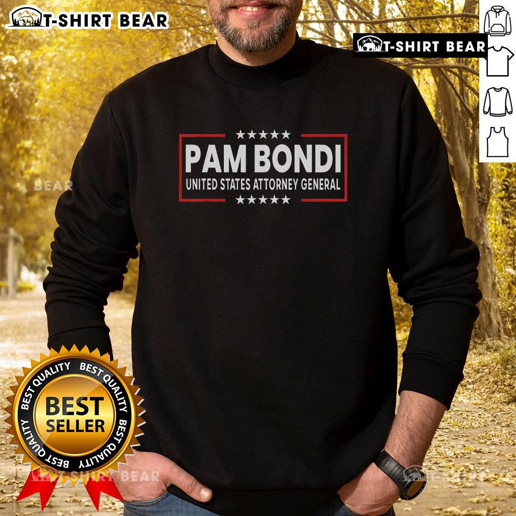 Top Pam Bondi United States Attorney General sweatshirt featuring a stylish design in vibrant colors.