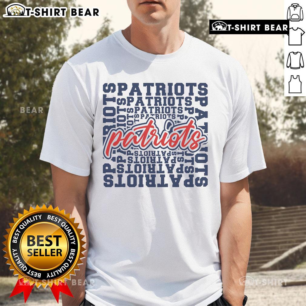 Top Patriots American Blue and Red Patriot Saying T-Shirt featuring bold graphics and a patriotic design for fans.