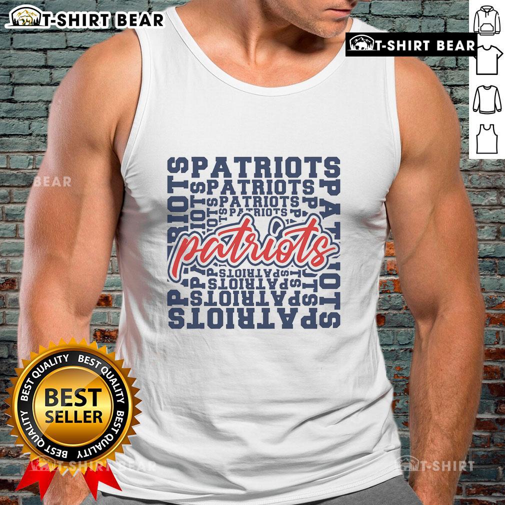 Top Patriots American blue and red tank top featuring a bold patriot saying, perfect for patriotic events and casual wear.
