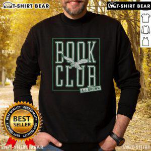 Top Philadelphia Eagles AJ Brown Book Club sweatshirt in vibrant colors, perfect for fans and cozy game-day attire.