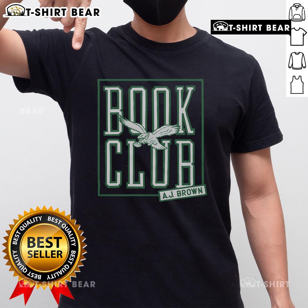 Top Philadelphia Eagles AJ Brown Book Club T-Shirt featuring a stylish design for fans and book lovers.