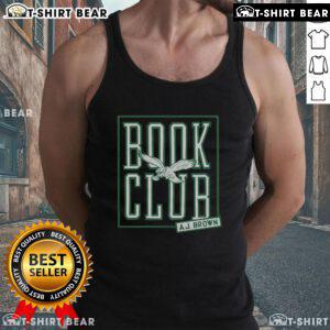 AJ Brown Book Club tank top featuring Philadelphia Eagles logo, perfect for fans and summer style.