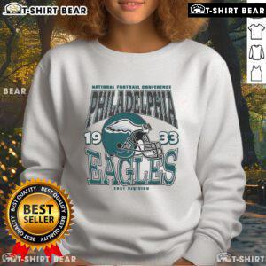 Top Philadelphia Eagles Classic Team Helmet Sweatshirt featuring bold team logo and comfortable design for fans.