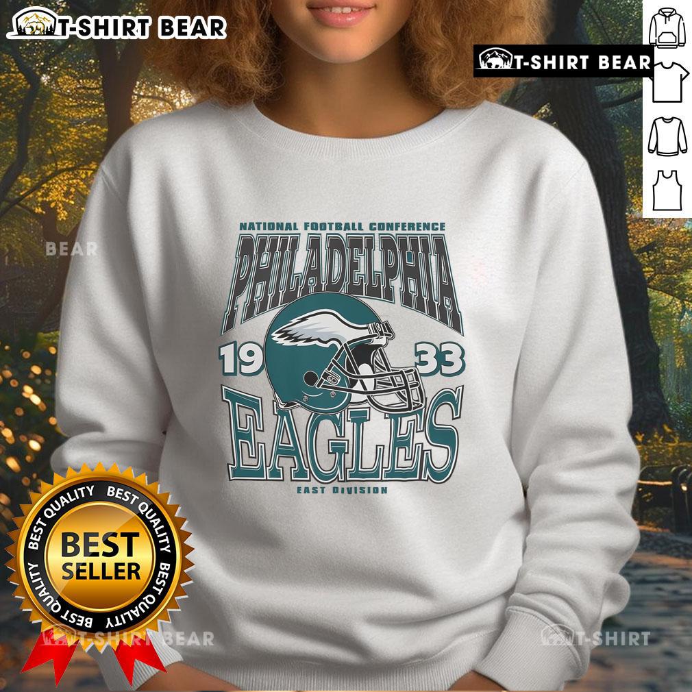 Top Philadelphia Eagles Classic Team Helmet Sweatshirt featuring bold team logo and comfortable design for fans.