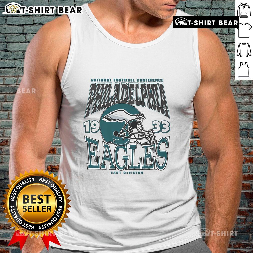 Top Philadelphia Eagles Classic Team Helmet Tank Top showcasing team colors and logo for ultimate fan style.