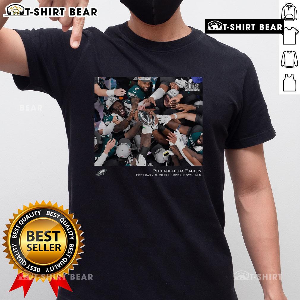 Philadelphia Eagles NFL Flash Features Super Bowl LIX Champions T-Shirt showcasing team pride and victory.