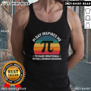 Top Pi Day tank top featuring a creative design on decision making, perfect for math enthusiasts and Pi Day celebrations.