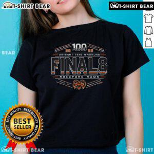Top Rockford Rams 2025 MHSAA Team Wrestling Final 8 D1 Ladies Tee showcasing team spirit and athletic pride.