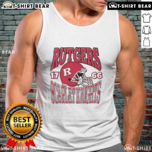 Top Rutgers Scarlet Knights Classic Team Helmet Tank Top featuring bold team colors and logo for fans and athletes.
