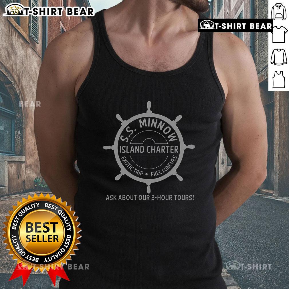 Top-SS Minnow Island Tour Light Trip Tank Top featuring vibrant design perfect for summer adventures.