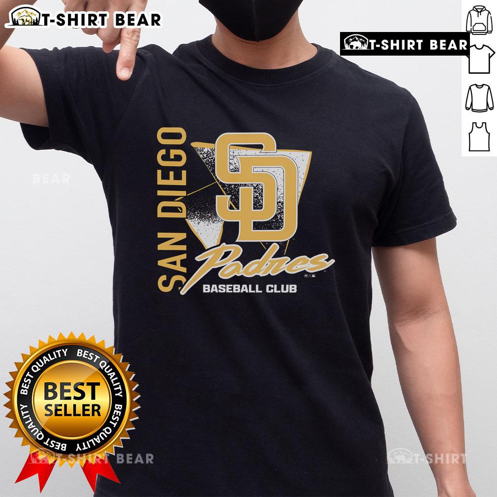Top San Diego Padres Side Arm Baseball Club T-Shirt featuring vibrant team colors and logo, perfect for fans.