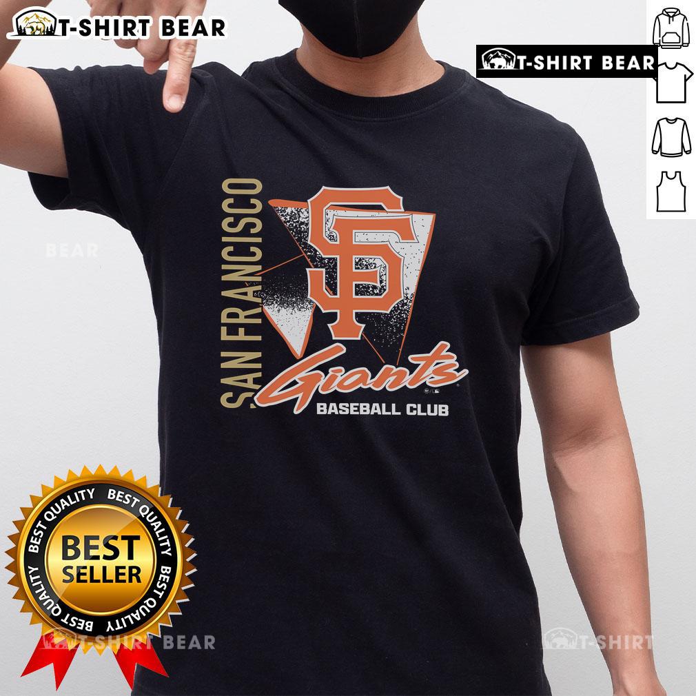 Top San Francisco Giants Side Arm Baseball Club T-Shirt featuring vibrant team colors and logo, perfect for fans.