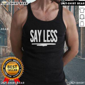 Top Say Less Don Trip Tank Top in black, featuring a stylish graphic design perfect for casual summer outfits.
