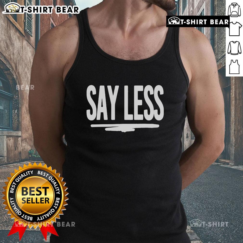 Top Say Less Don Trip Tank Top in black, featuring a stylish graphic design perfect for casual summer outfits.