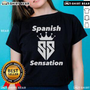 Top Spanish Sensation 2025 Ladies Tee featuring vibrant colors and stylish design for a trendy casual look.